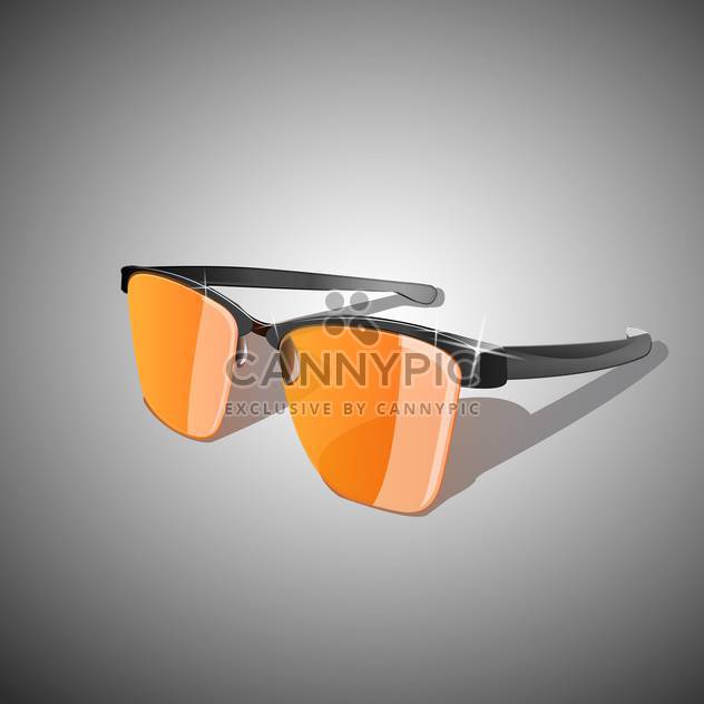 Vector illustration of yellow sun glasses - Kostenloses vector #128601