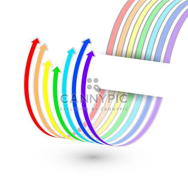 Vector arrows from the rainbow stripes - vector gratuit #130221 