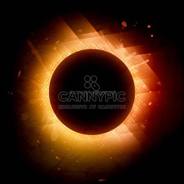 solar eclipse design background - vector gratuit #130291 