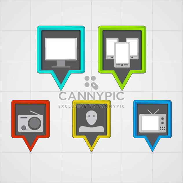 web computer banners icons - Kostenloses vector #130351