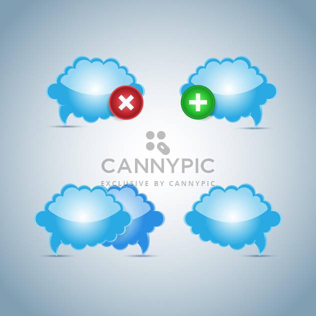 Vector weather clouds icon - Free vector #130461
