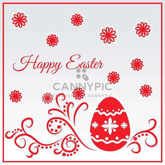 Happy easter greeting card vector illustration - vector gratuit #130871 