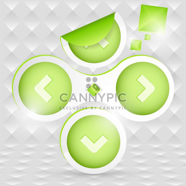 Vetor green arrows on abstract background - Free vector #130891