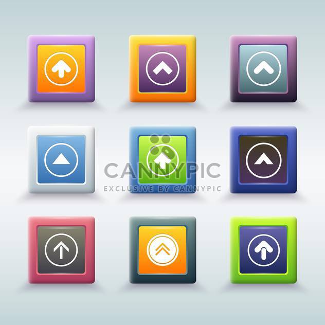 web buttons with arrow icons vector set - Free vector #131061