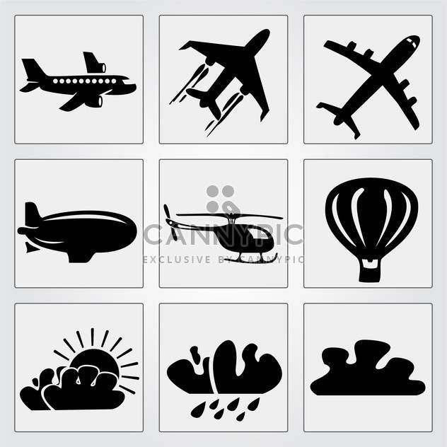 Travel icons set vector illustration - vector gratuit #131181 