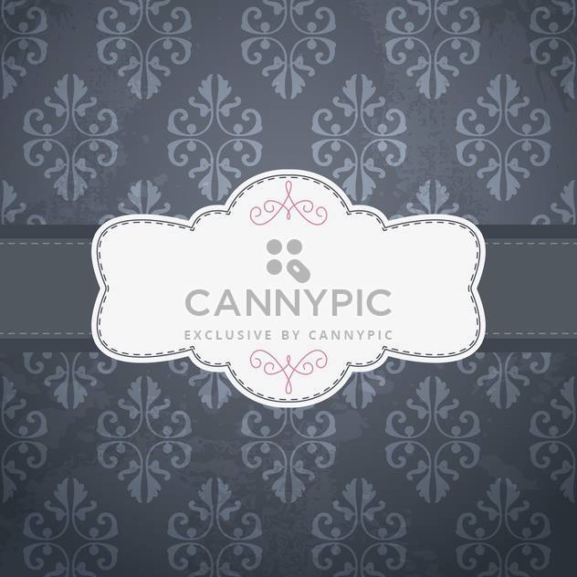 Vintage frame template with space for text - vector gratuit #131381 