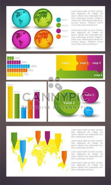 Business infographic elements,vector illustration - Free vector #132421
