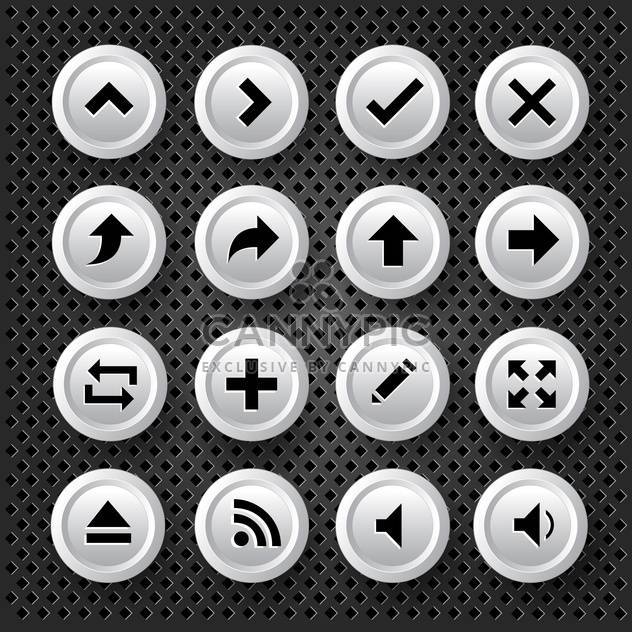 web arrows icons set background - Free vector #132841