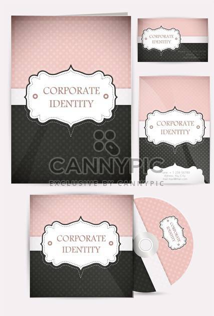 selected corporate templates set - Free vector #133311