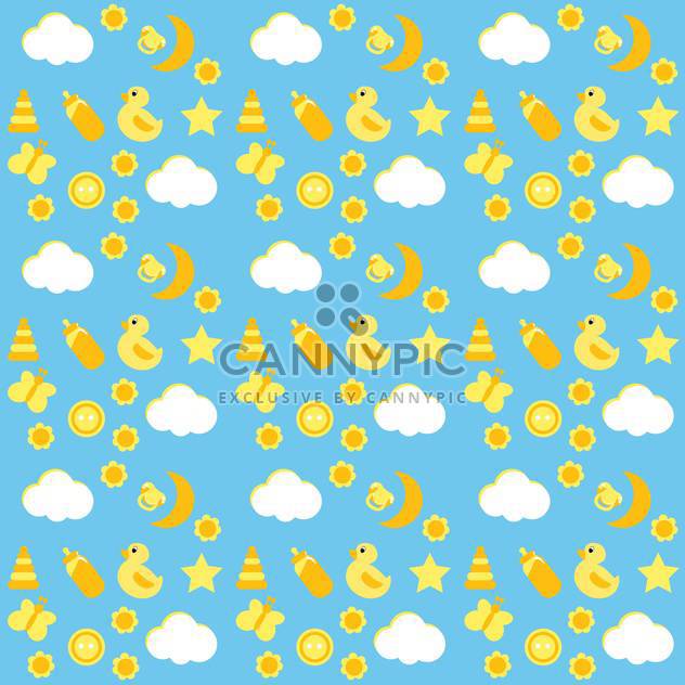 vector baby card background - Free vector #133781
