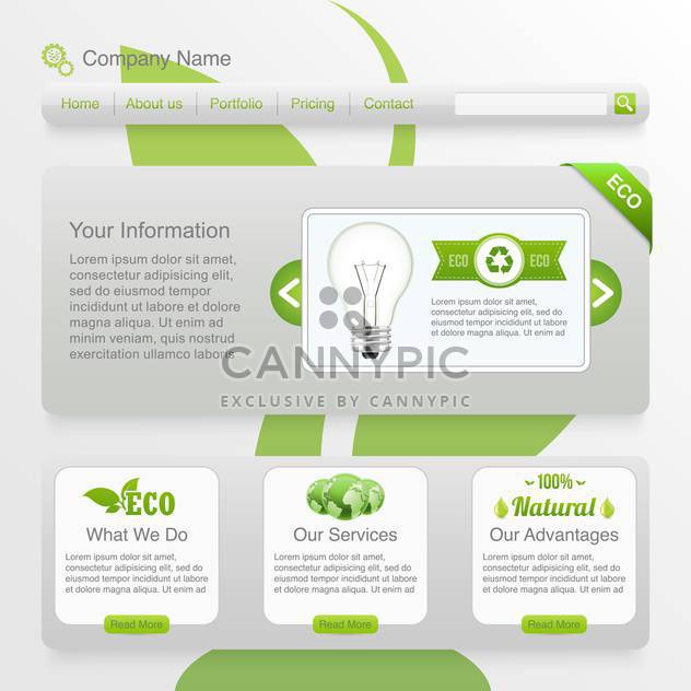 eco website template background - Free vector #134381