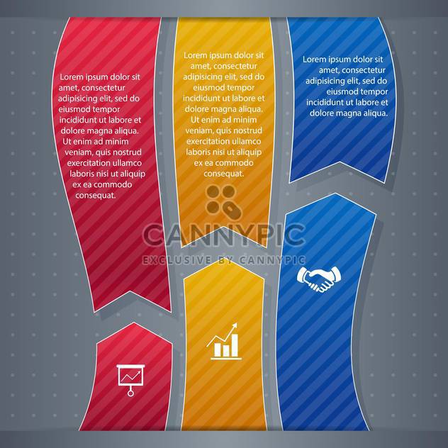 business infographic banner background - vector #134451 gratis
