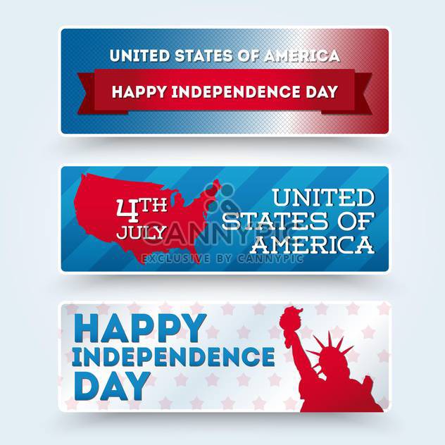 usa independence day symbols - vector gratuit #134511 