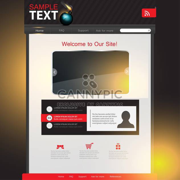 business website template background - Free vector #134531