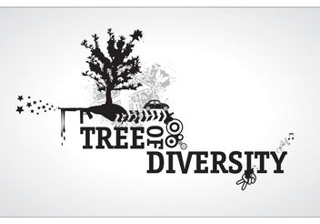 Tree of Diversity - vector #139221 gratis
