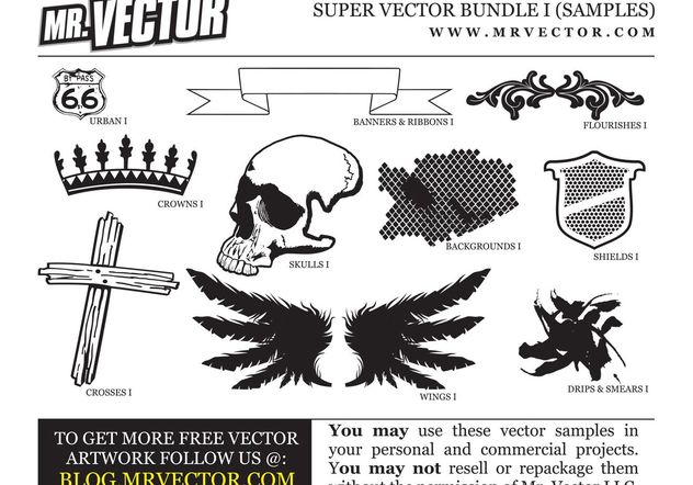 Free Super Vector Bundle Samples - vector gratuit #139311 