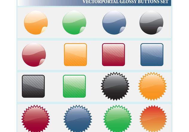 Glossy Web Icons - Free vector #139951
