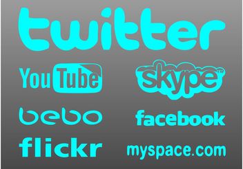 Social Site Logos - vector gratuit #140611 