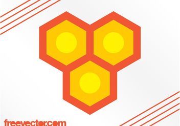Honeycomb Logo Vector - vector gratuit #142671 