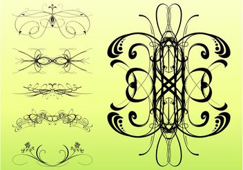 Decorative Swirls Set - Free vector #143341