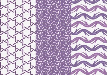 Purple Seamless Patterns - Free vector #143721