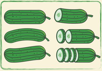 Cucumber Vectors - бесплатный vector #145691
