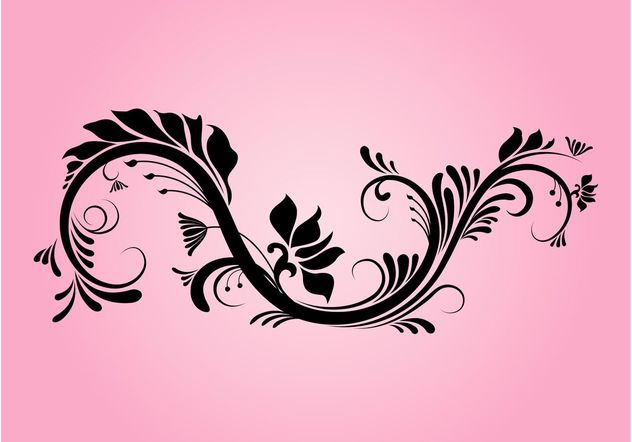 Decorative Floral Swirl - бесплатный vector #145791