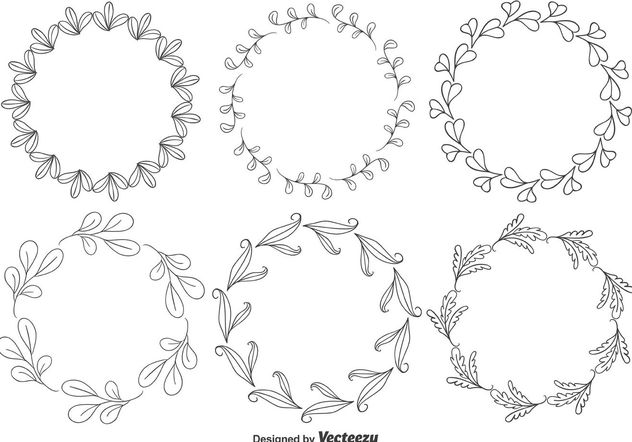 Decorative Floral Frames - vector gratuit #146011 