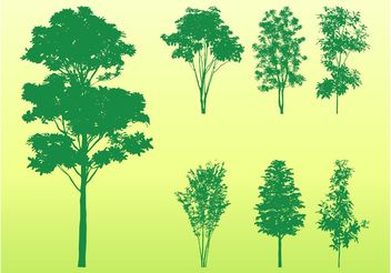 Tree Silhouettes Pack - Free vector #146471