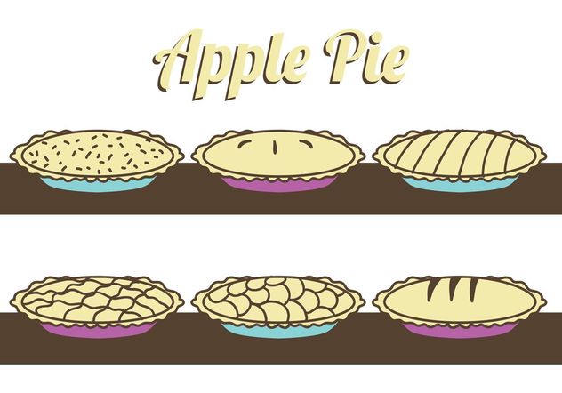 Apple Pie Vectors - vector #147501 gratis