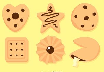 Delicious Cookies Vectors - Free vector #147531