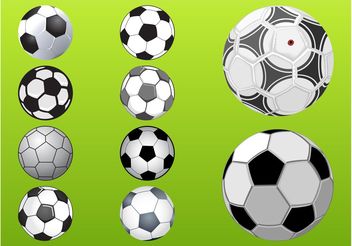 Soccer Balls Set - vector #148241 gratis