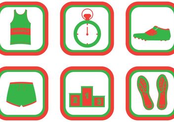 Track & Field Vector Icons - Free vector #148521