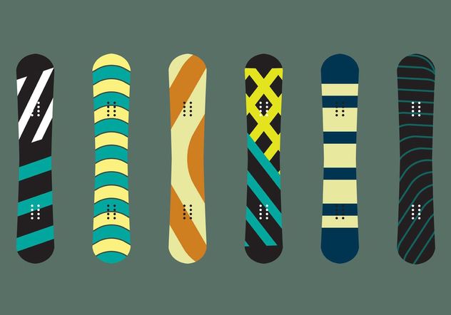 Snowboard Isolated Vectors - Free vector #148631