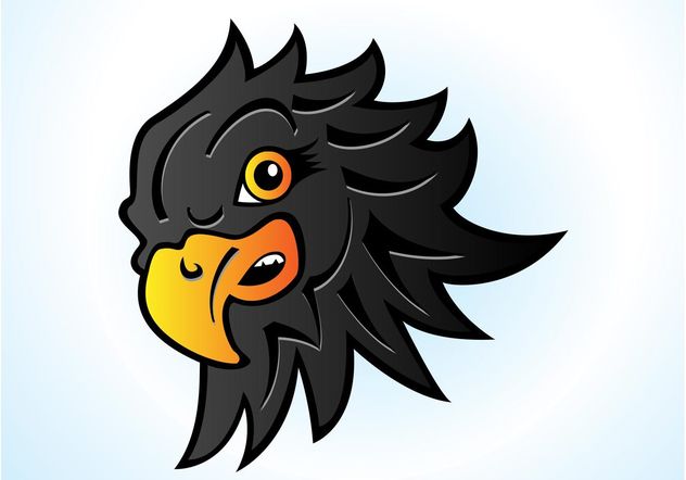 Hawk Head Cartoon - vector gratuit #148901 