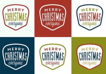 Christmas Label - Free vector #149271