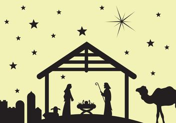 Manger scene / Nativity scene - vector #149621 gratis