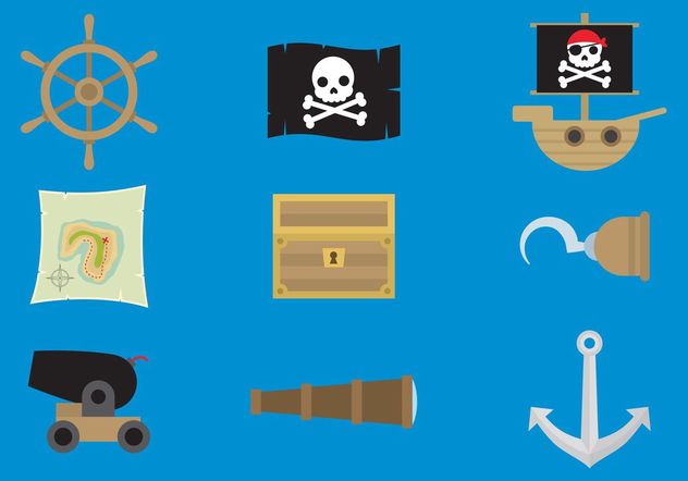 Pirate Vector Icons - Free vector #150191