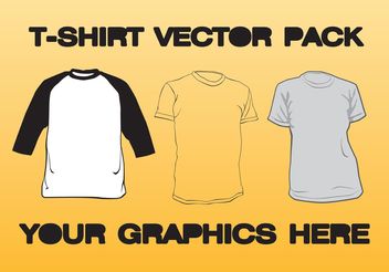 T-shirt Vector Pack - Free vector #150671