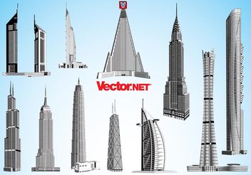Skyscraper Vectors - vector #150951 gratis