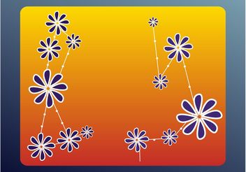 Floral Card Vector - бесплатный vector #151591