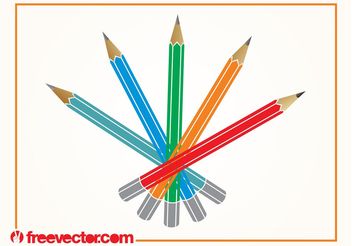 Pencils Vector - vector #152101 gratis