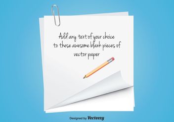 Blank Note Paper - Free vector #152231