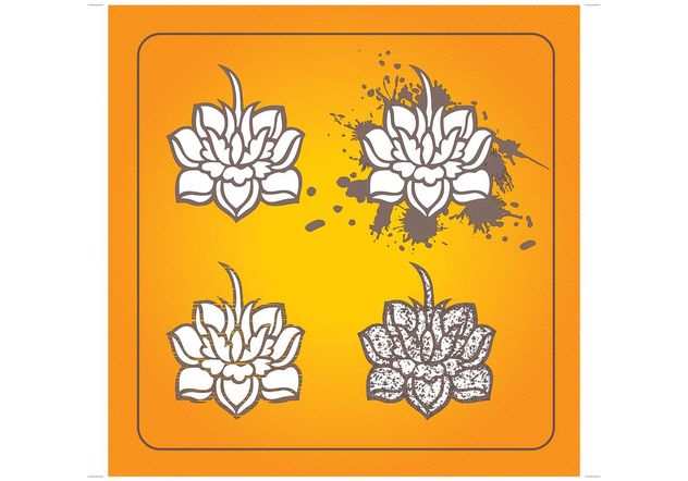 Lotus Flowers - Free vector #152601