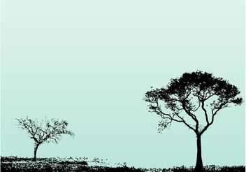 Trees Landscape - Free vector #153311