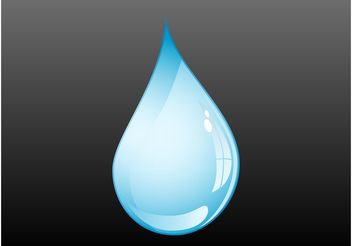 Water Drop Vector - бесплатный vector #153421