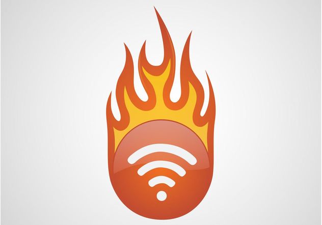 RSS On Fire - Free vector #154311