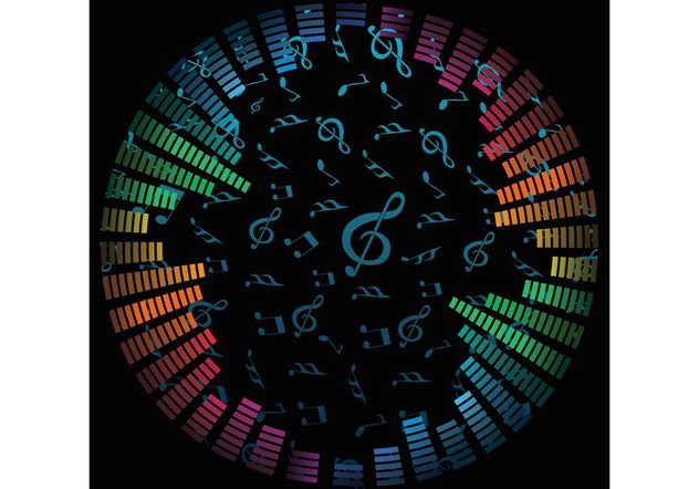 Music Notes Vector Background - Kostenloses vector #155401