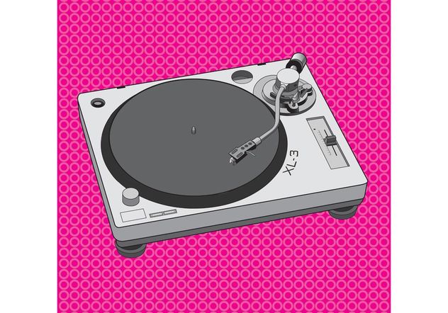DJ Equipment Turntable Design - Kostenloses vector #155571