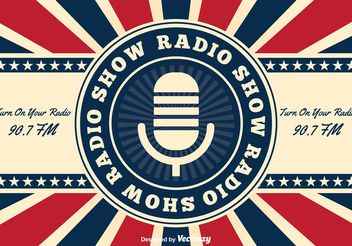 Retro American Radio Show Background - vector #155741 gratis